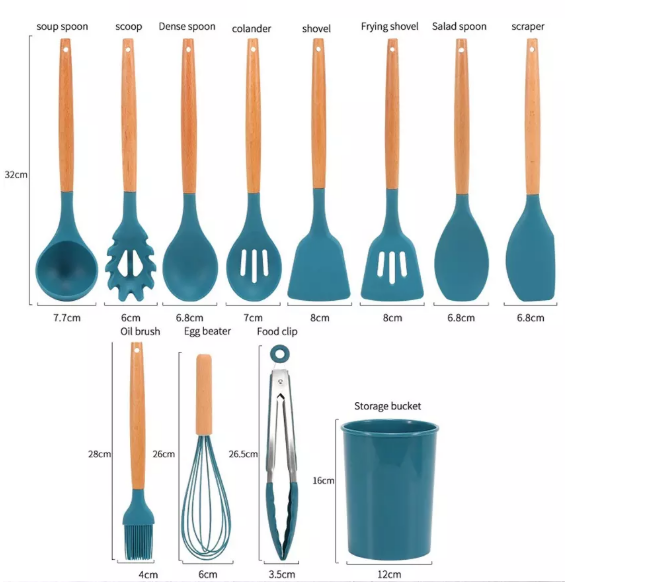 spatula silicone air a shuidheachadh airson còcaireachd
